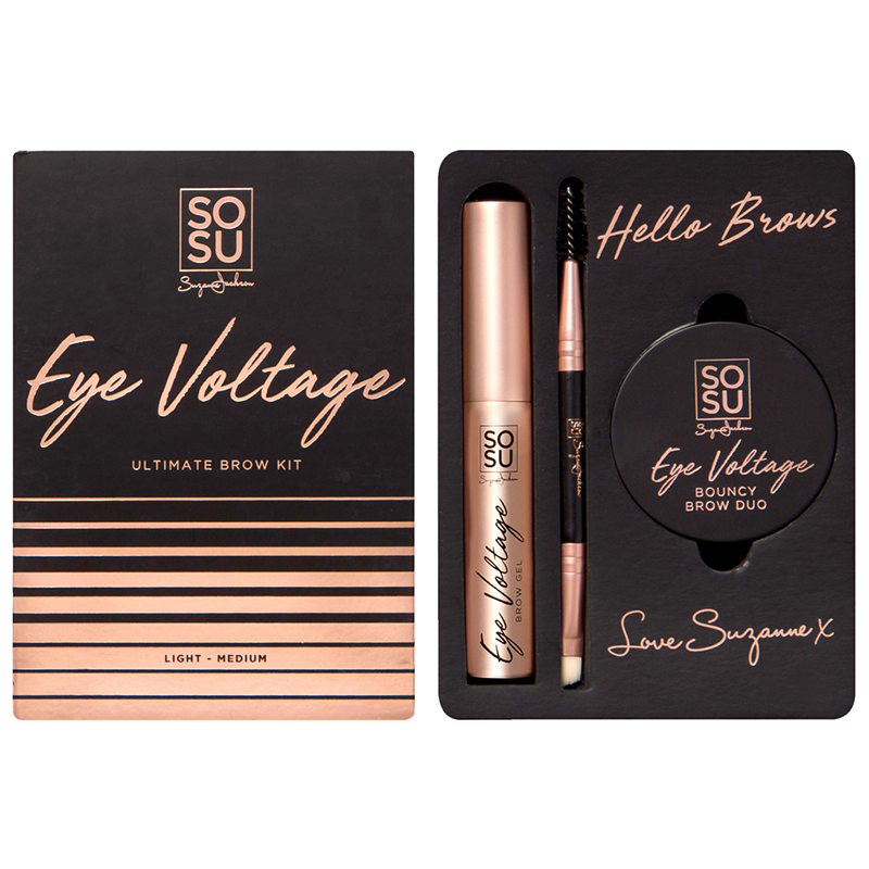SOSU Eye Voltage Ultimate Brow Kit in colour Light-Medium