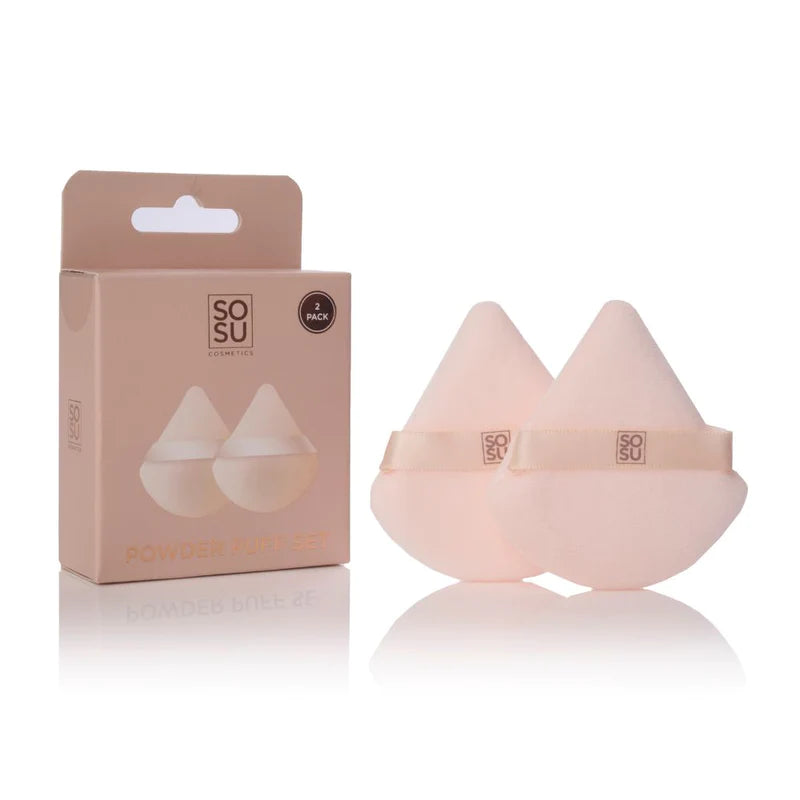Sosu Powder Puff Makeup Applicator Set - 2 Pk