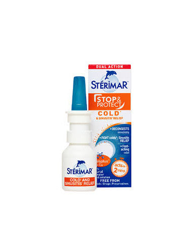 Nasal decongestant spray for blocked nose and sinus pressure relief