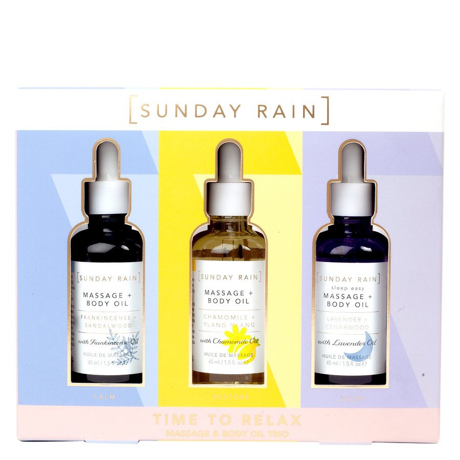 Sunday Rain Massage & Body Oil Gift Set