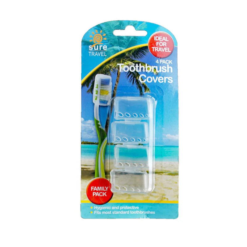 Sure Travel Toothbrush Covers Family Pack 4 Pack
