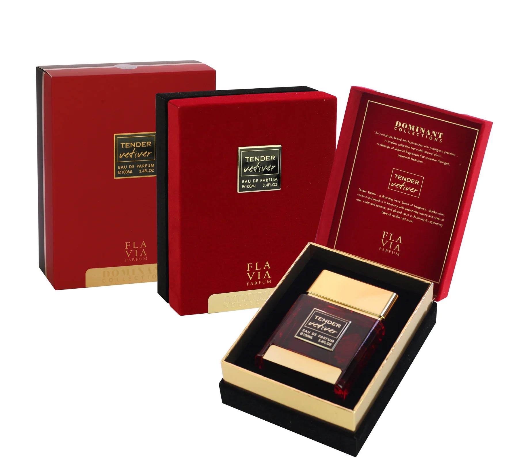 Flavia Tender Vetiver Fla Via Eau De Parfum - 100ml Box Set