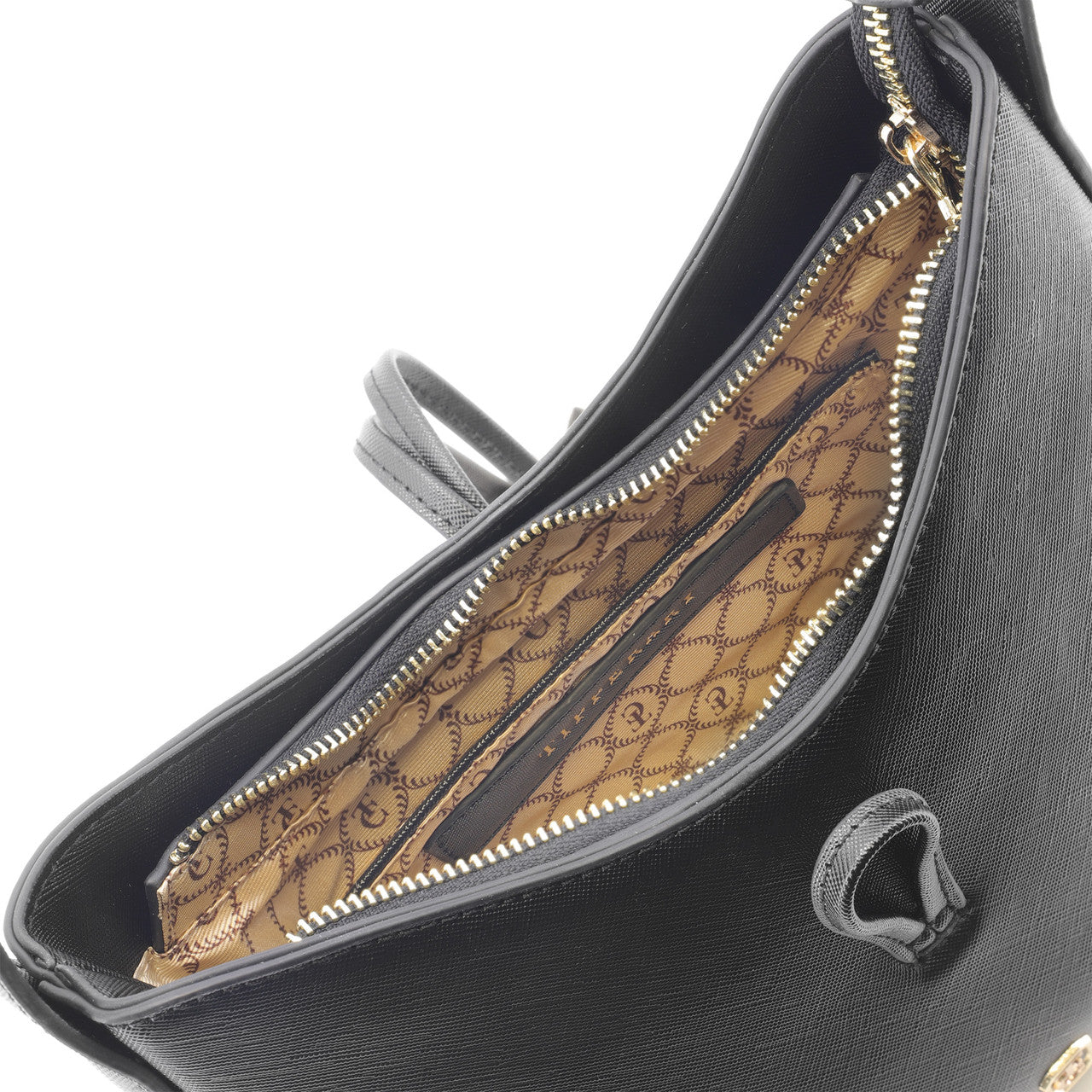 Tipperary Crystal Black Soiree Zip Up Handbag