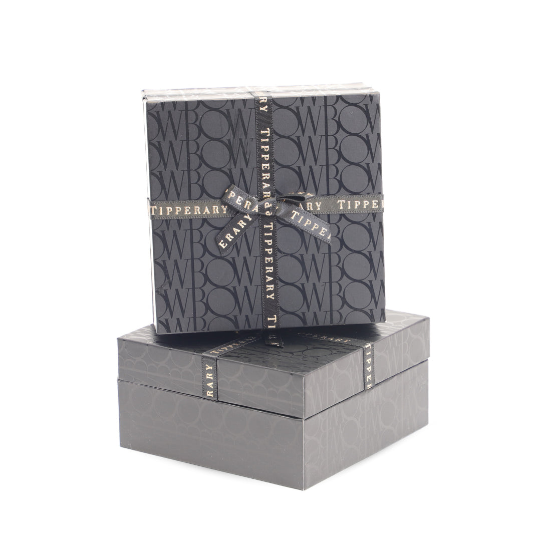 Tipperary Crystal Pearl And Bow Gold Crystal Earrings