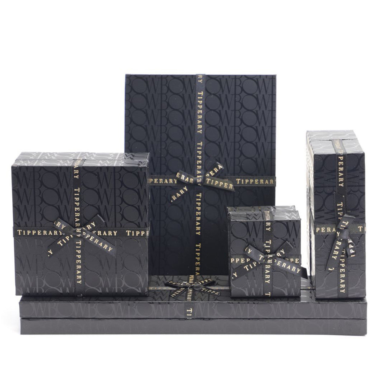 Tipperary Crystal Five Bow Silver Necklace