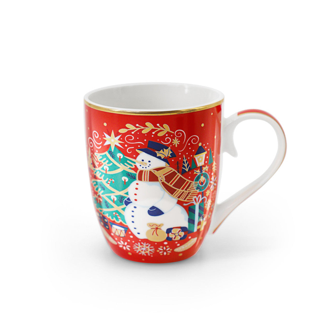 Tipperary Crystal Christmas Snowman Mug