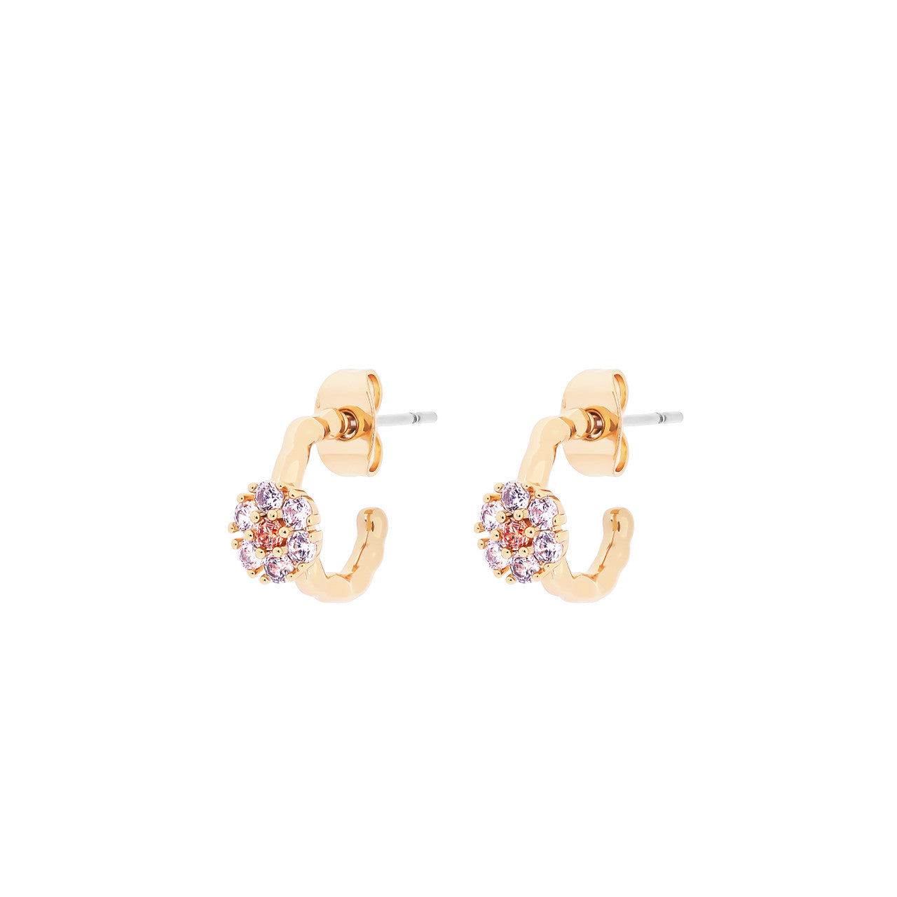 Tipperary Crystal Daisy Earrings in Gold