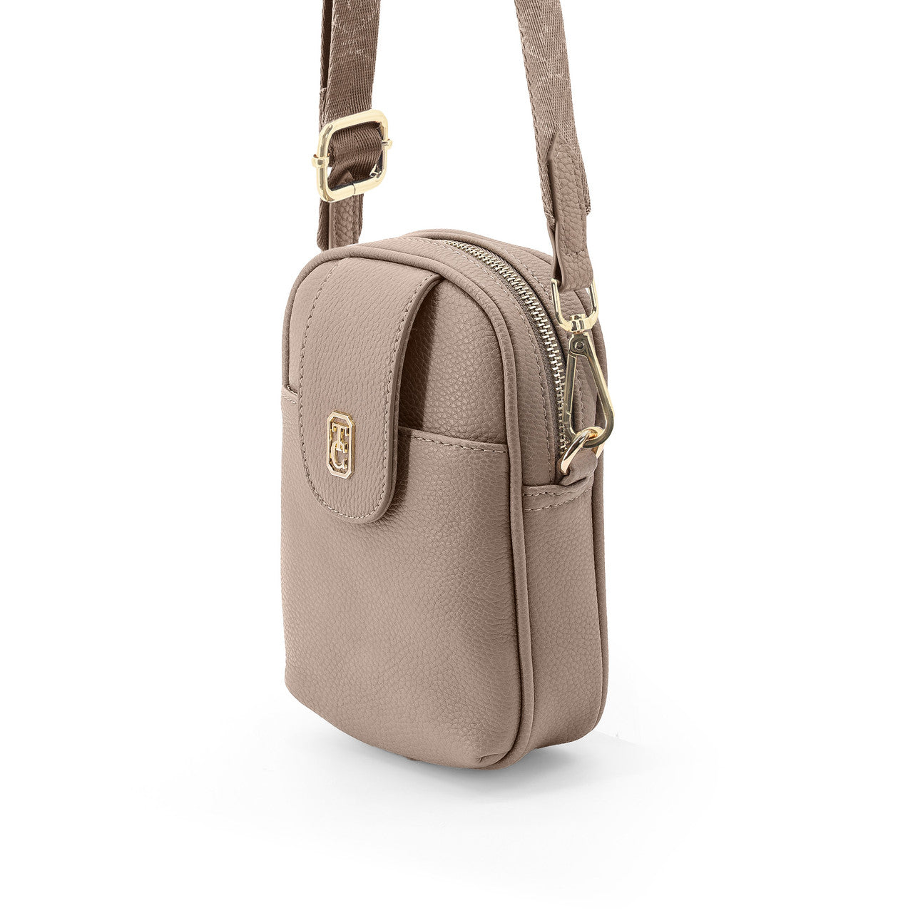 Tipperary Crystal Eden Mini Cross Body Bag In Taupe