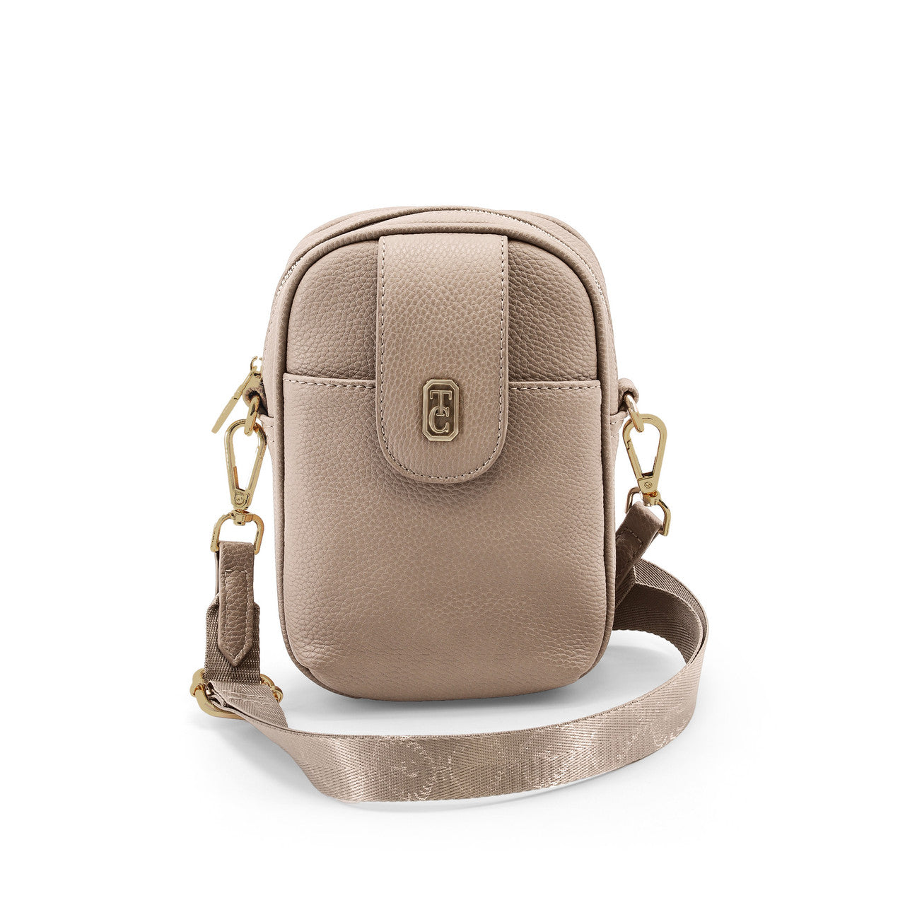 Tipperary Crystal Eden Mini Cross Body Bag - Greige