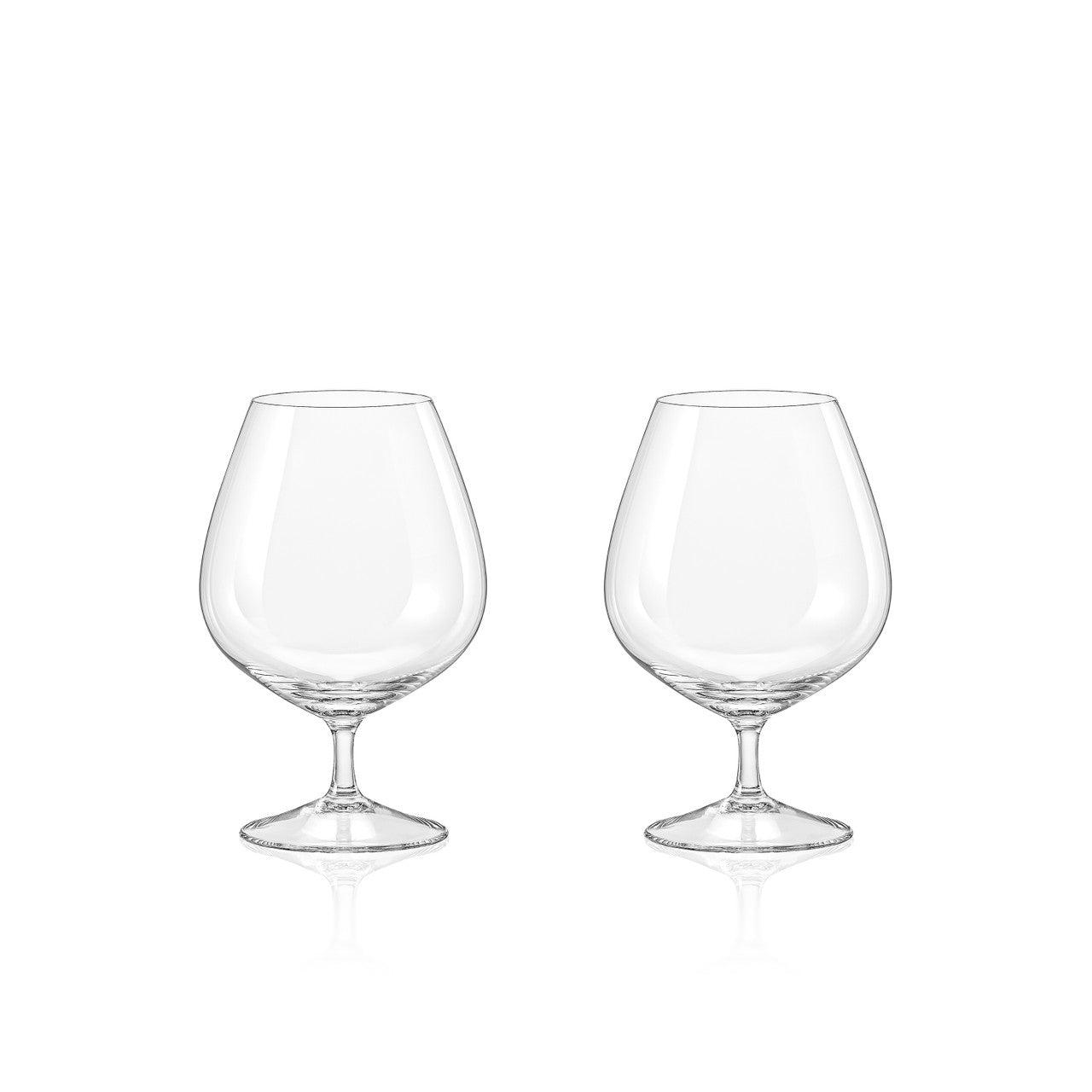 Ballybrack Medical Hall Tipperary Crystal Eternity brandy glasses set of two