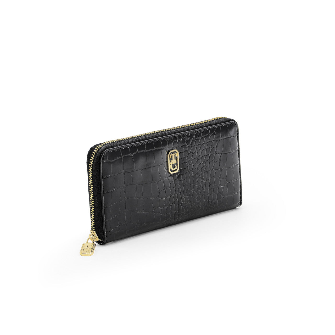 Tipperary Crystal Peillon Black Textured Purse