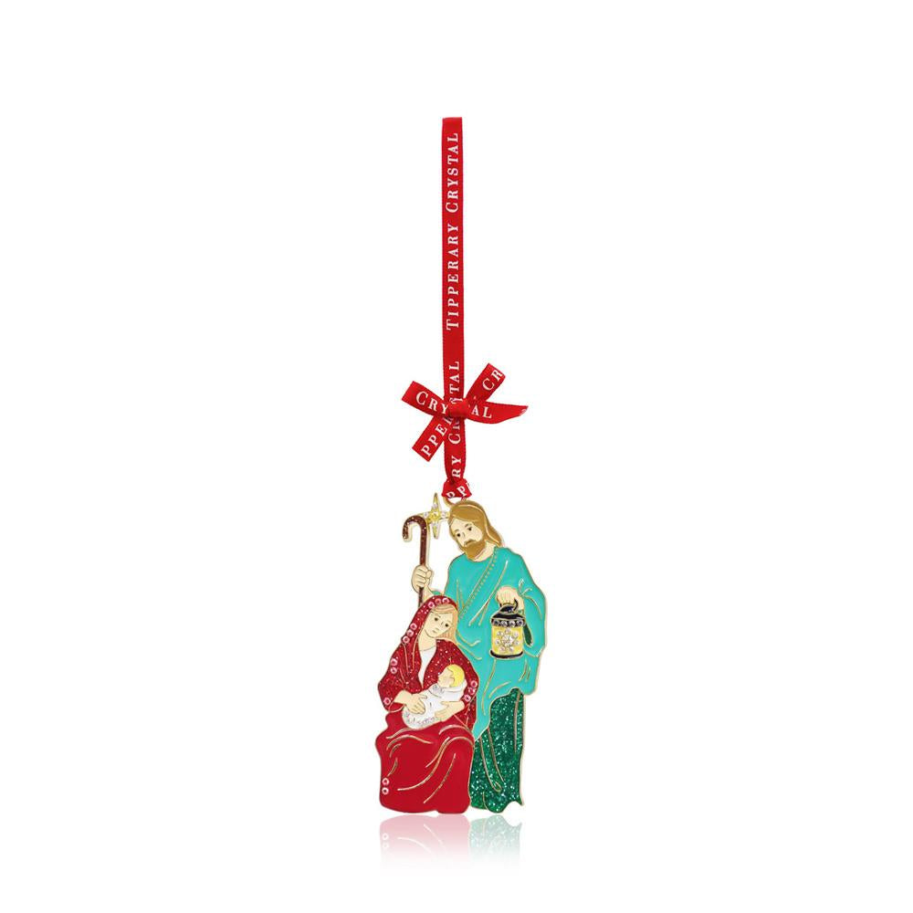 Tipperary Crystal Sparkle Nativity Christmas Tree Decoration
