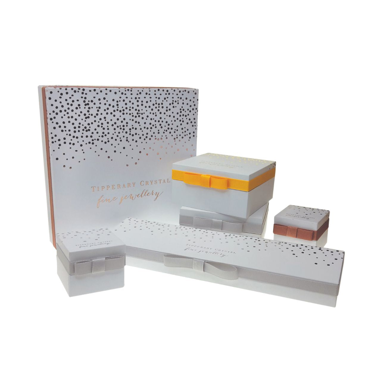 Tipperary Crystal Interlocking Circles Rose Gold & Silver Pendant Necklace Gift Set