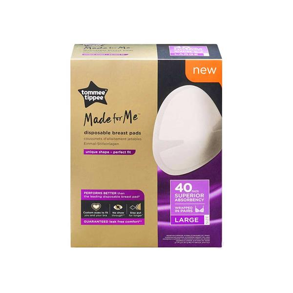Tommy Tippee Large Disposable Breast Pads - 40 pk