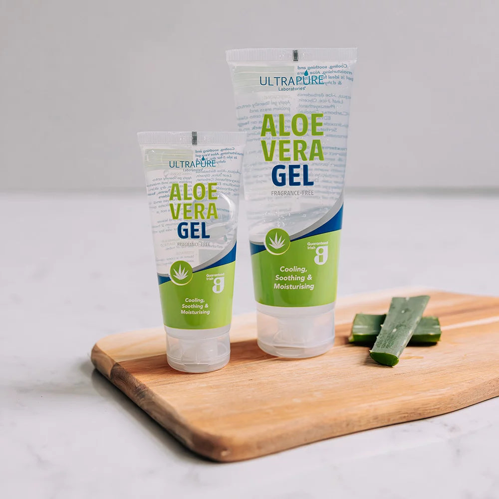 Fragrance-free aloe gel for sensitive skin and aftersun relief
