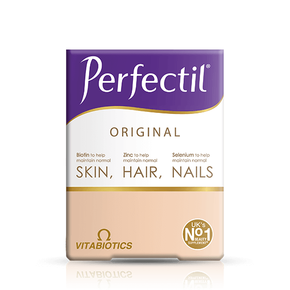 Vitabiotics Perfectil Original skin hair and nails tablets box