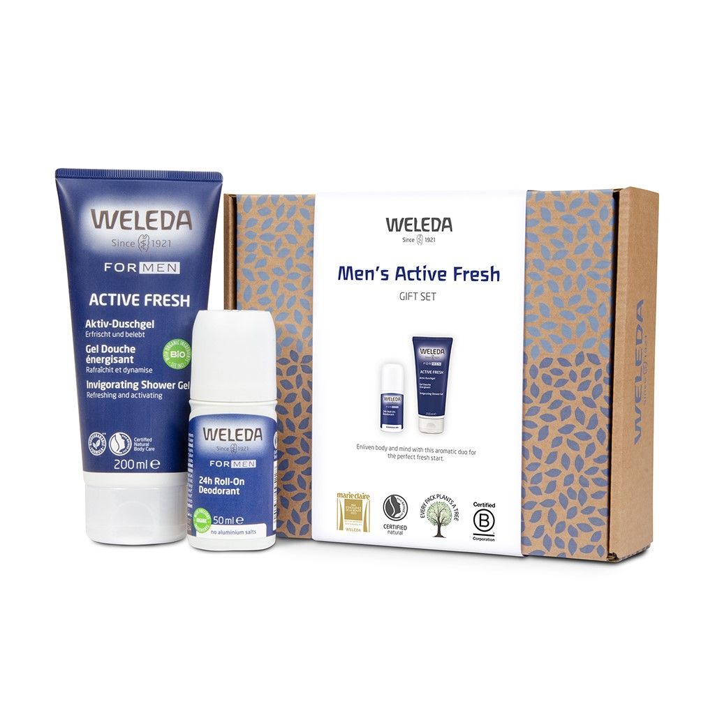 Weleda Mens Active Fresh Gift Set For Him