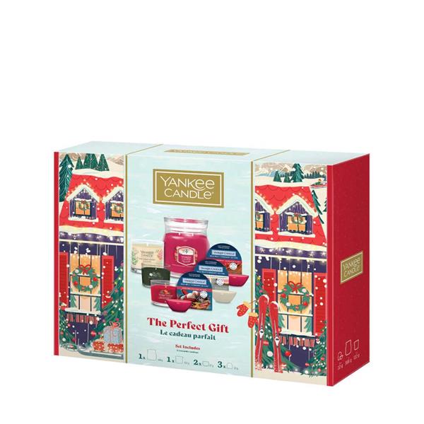 Yankee Candle The Perfect Christmas Gift Set for her
 — medium jar, small tumbler, two votives and three wax melts
