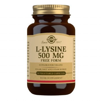 Solgar 500 mg L-Lysine - 50 Tablets
