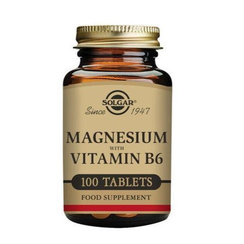 Solgar Magnesium With Vitamin B6 - 100 Tablets