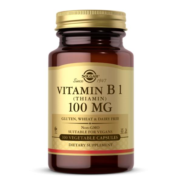 Solgar 100mg Vitamin B1 (Thiamin) - 100 Tablets