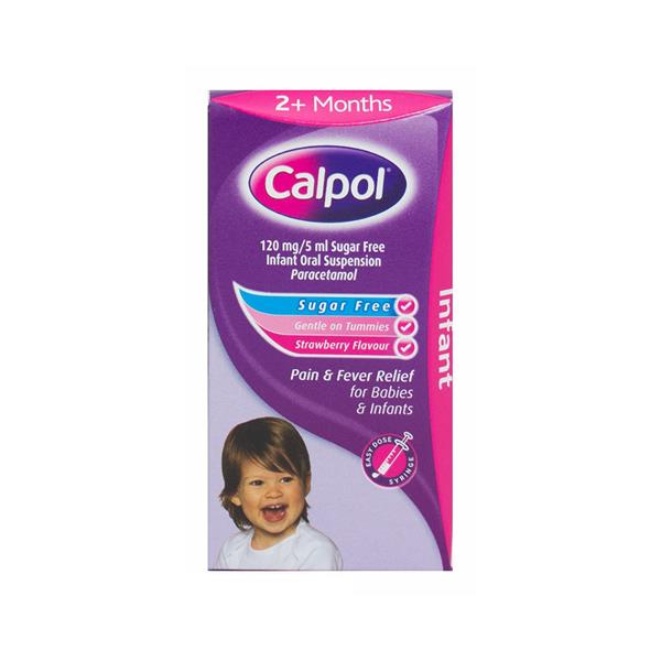 Calpol Original Sugar Free Infant Pain & Fever Relief 60 ml With Syringe