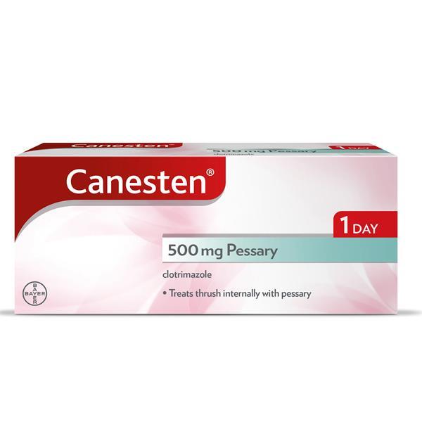 Canesten 500mg Pessary 1 Day Thrush Treatment Clotrimazole