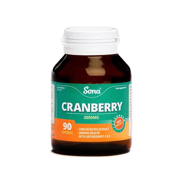 Sona Cranberry With Vitamin C - 90 Capsules