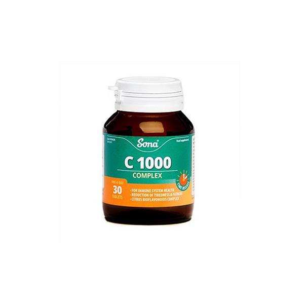 Sona Natural 1000Mg Vitamin C Complex - 30 Tablets