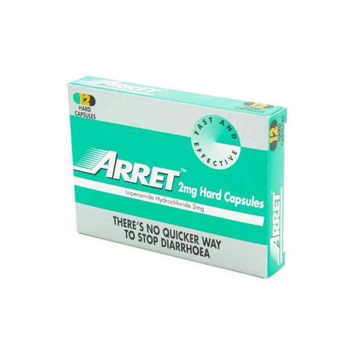 Arret Diarrhoea Relief Capsules 2Mg