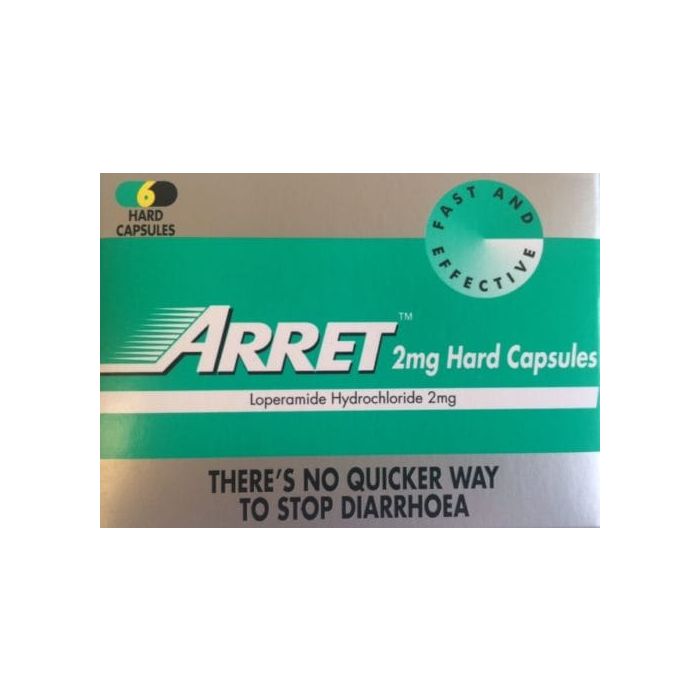 Arret 2mg Diarrhoea Relief Capsules - 12 pk