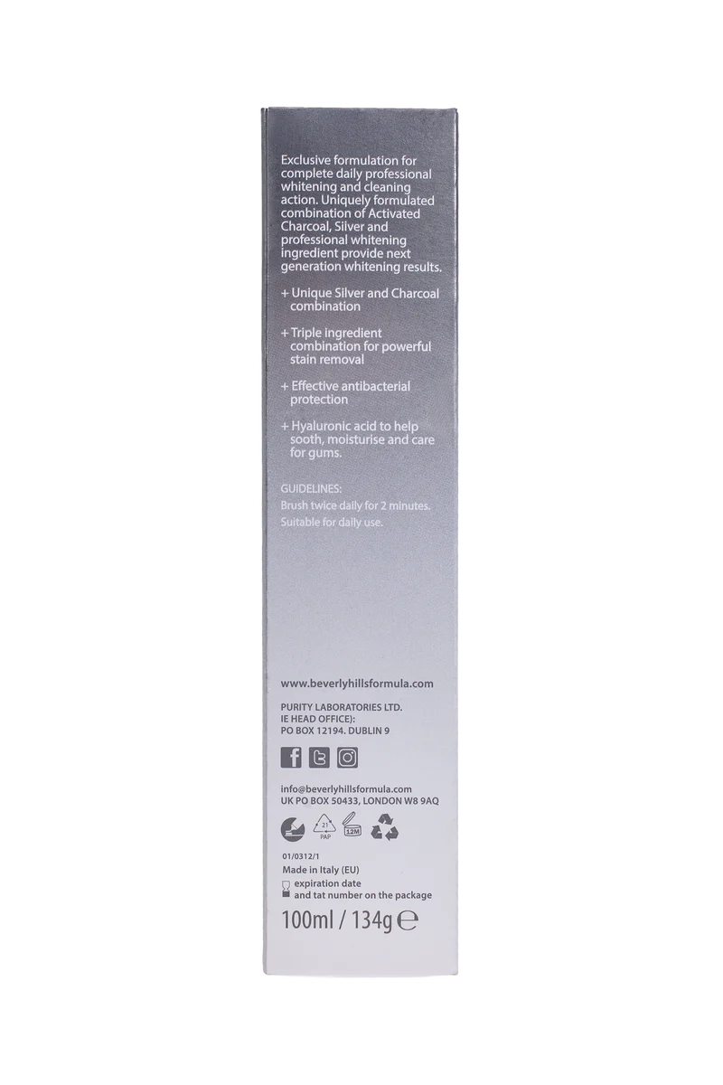 Beverly Hills Formula Advanced Silver Whitening Toothpaste