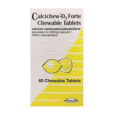 Calcichew Forte Vitamin D3 Chewable Tablets