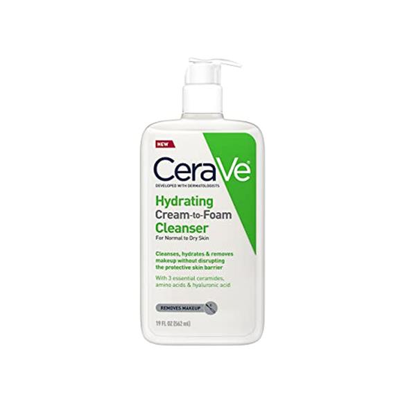 CeraVe Hydrating Cream To Foam Cleanser For Normal To Dry Skin