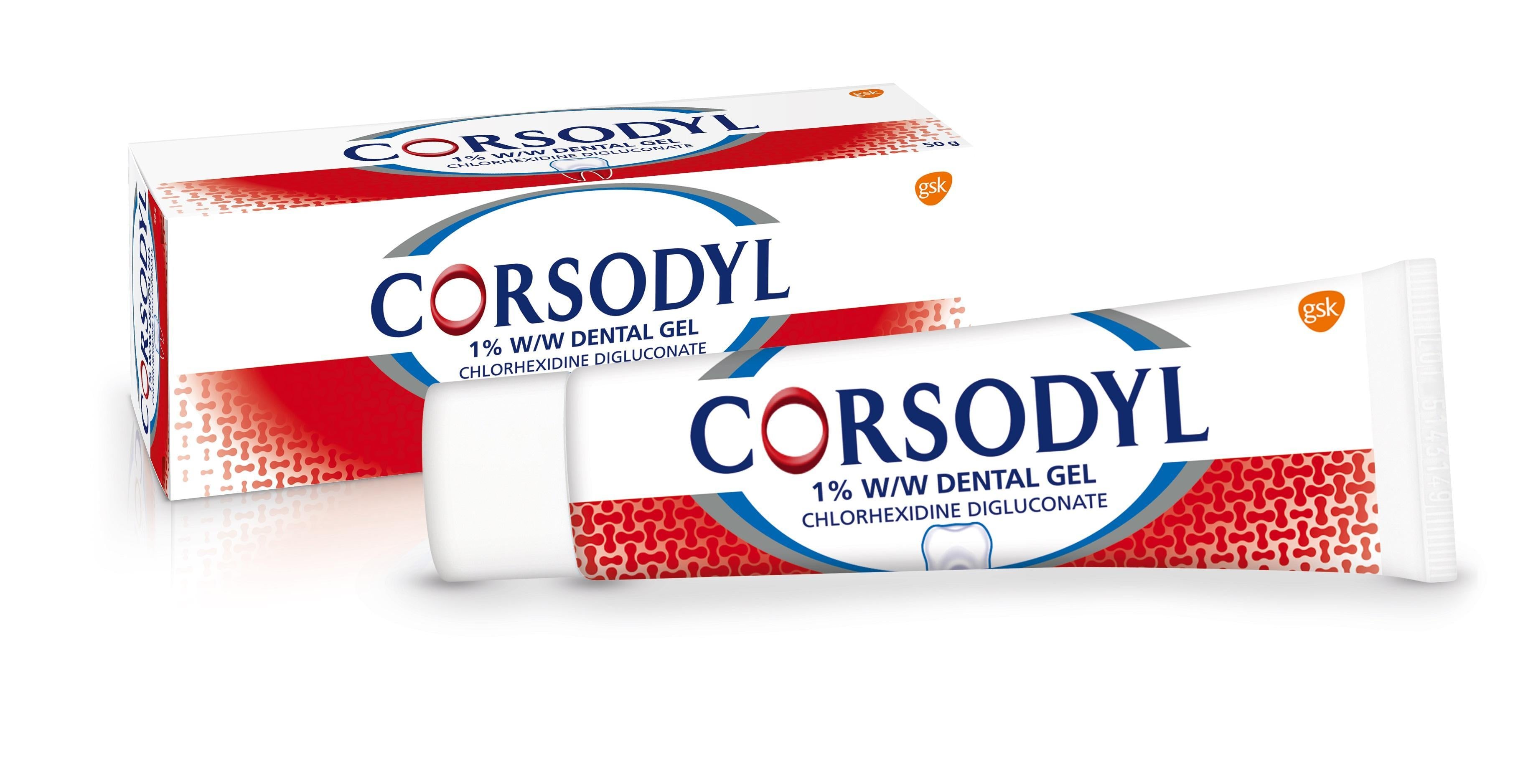 Corsodyl 1% Dental Gel - 50g