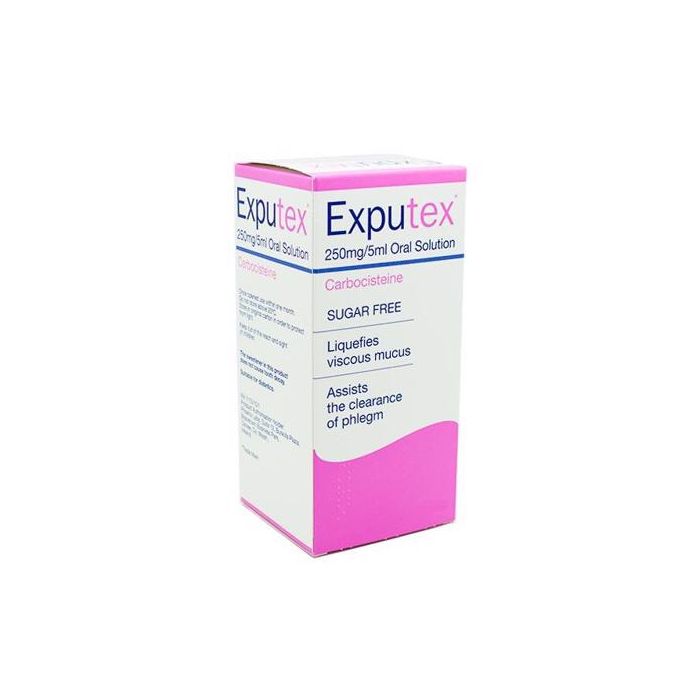 Exputex Sugar Free Cough Syrup 200mlExputex 250mg/5ml Sugar Free Cough Syrup 200ml