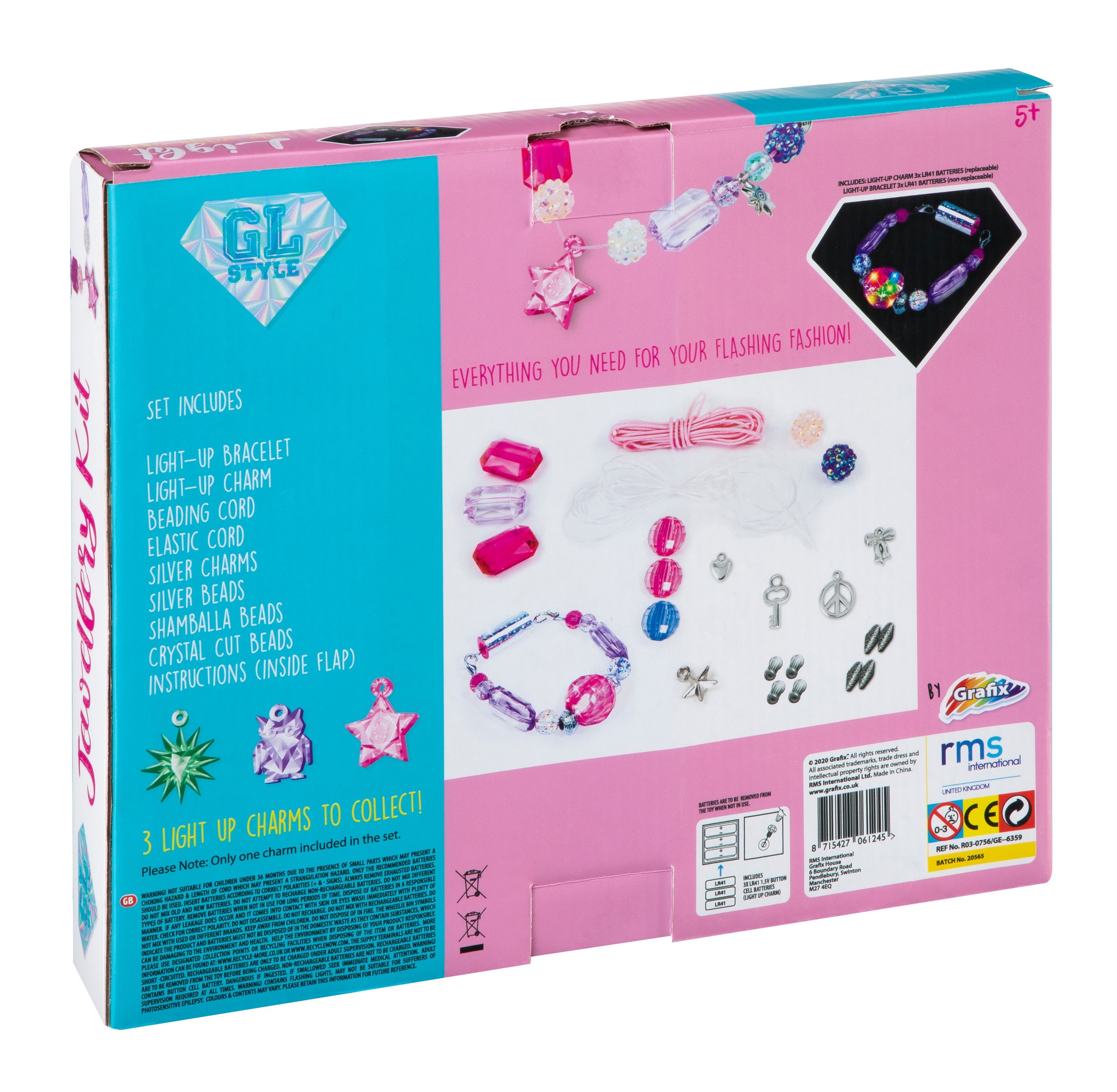 Grafix Light Up Your Led Girls Jewellery Making Kit