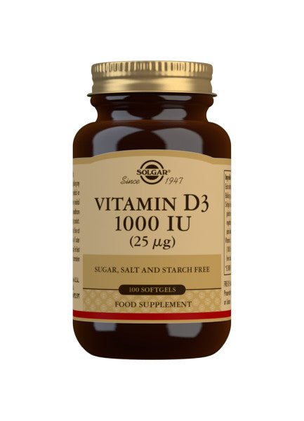 Solgar Vitamin D3 1000iu (25mcg) Tablets - 100