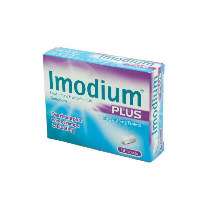 Imodium Plus Tablets - 12 pk
