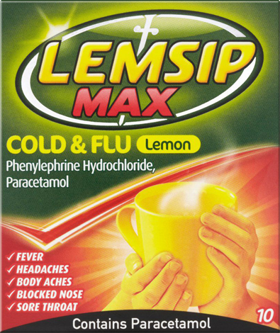 Lemsip Max Strength Cold Flu Lemon