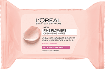 L’Oreal Paris Fine Flowers Cleansing Wipes Dry & Sensitive Skin