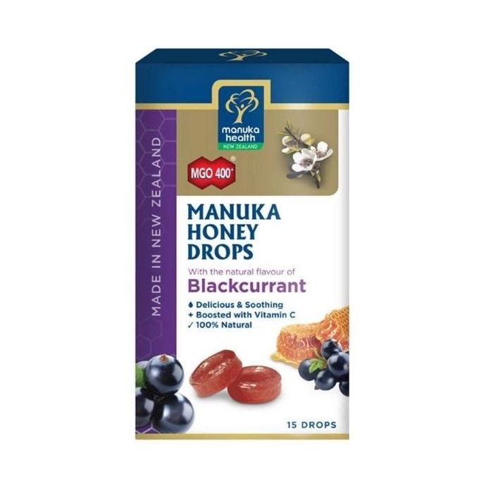 Manuka Honey Blackcurrant Throat Lozenges
