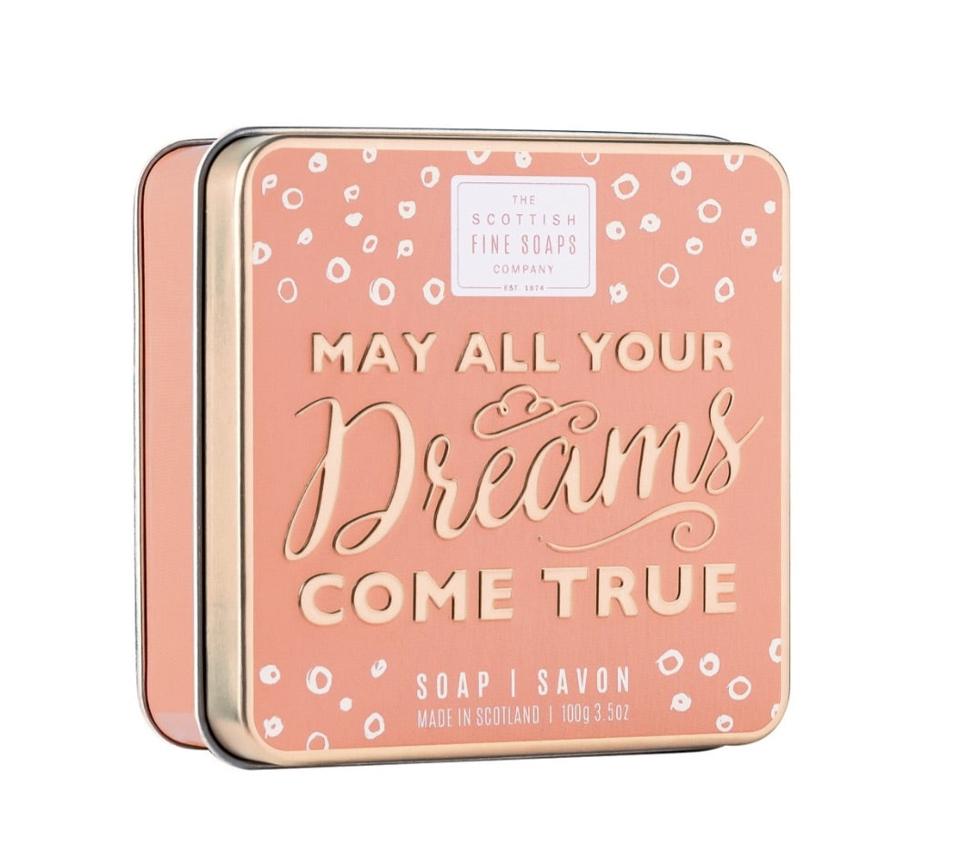 The Scottish Fine Soap Company May All Your Dreams Come True Soap Tin