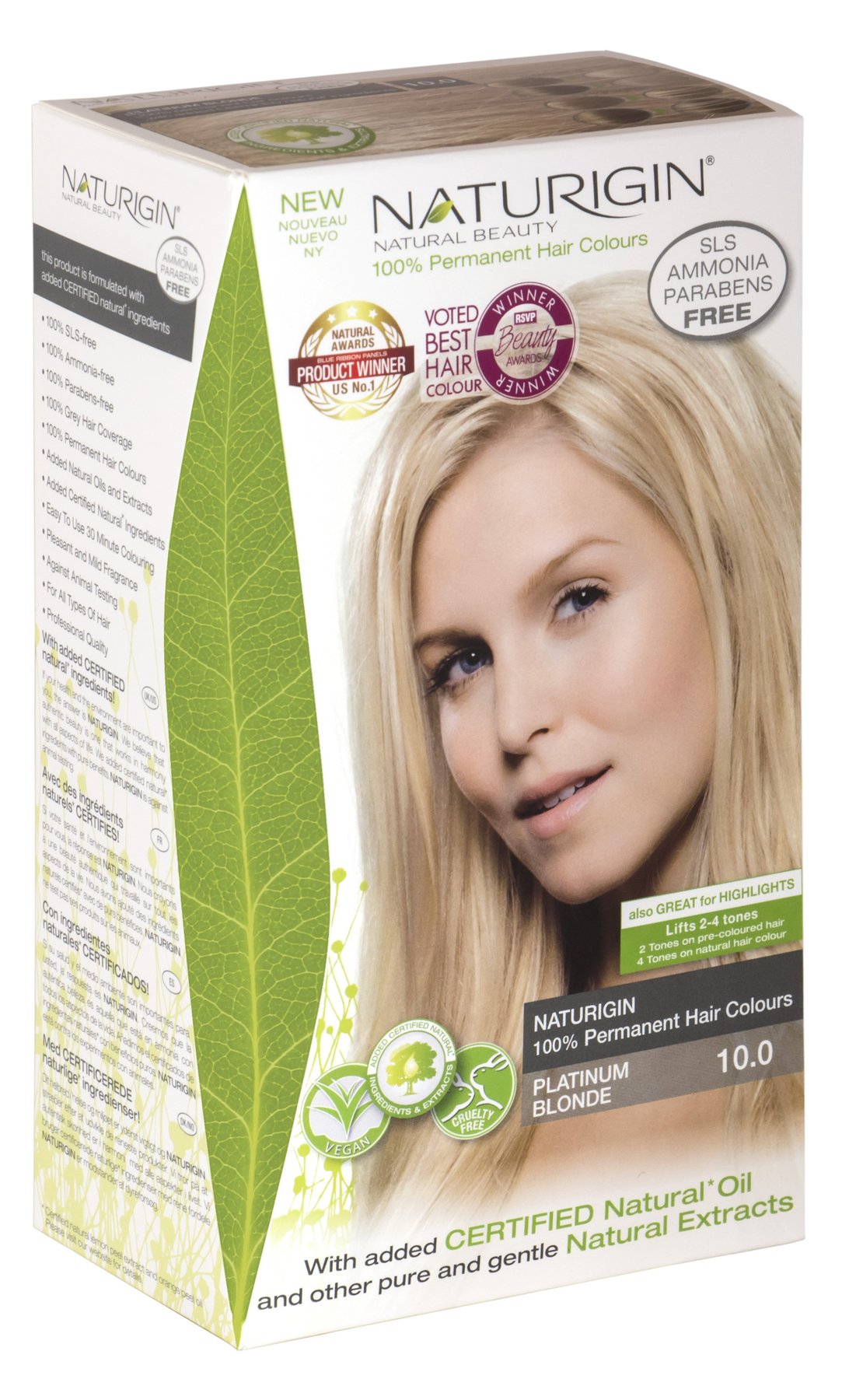 Naturigin Hair Dye - 10.0 Platiumn Blonde