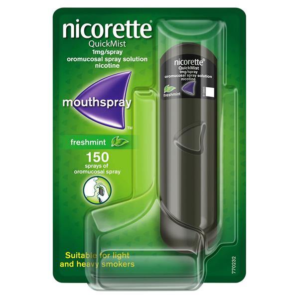 Nicorette 1mg Nicotine Freshmint Quickmist - 150 Sprays