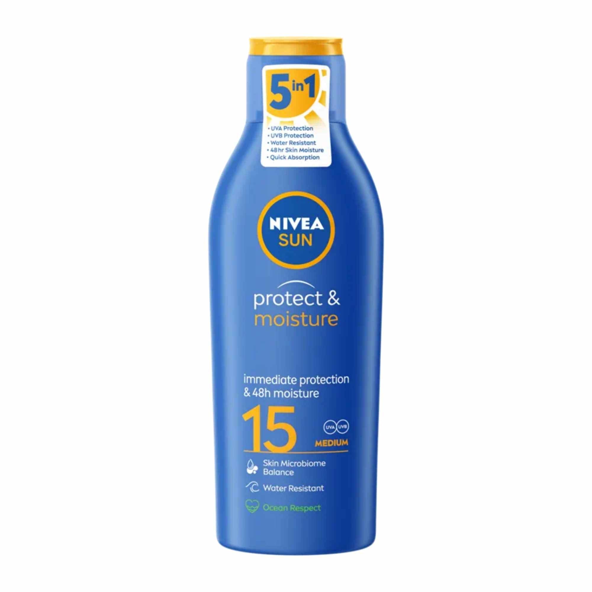 Nivea Sun Protect & Moisture SPF15 Lotion - 200ml