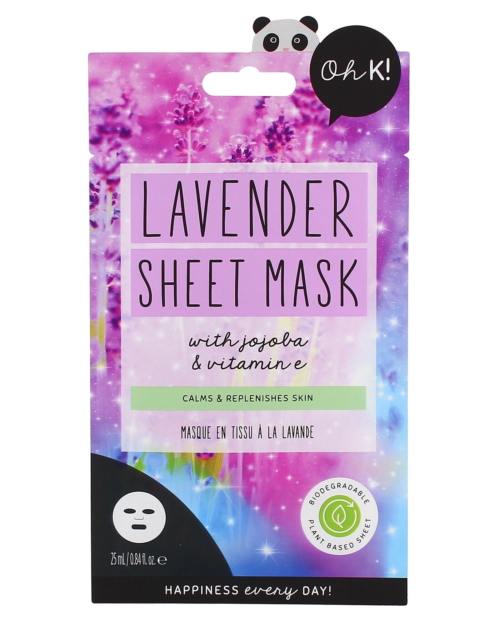 Oh K! Lavender Calming Sheet Mask With Jojoba & Vitamin E