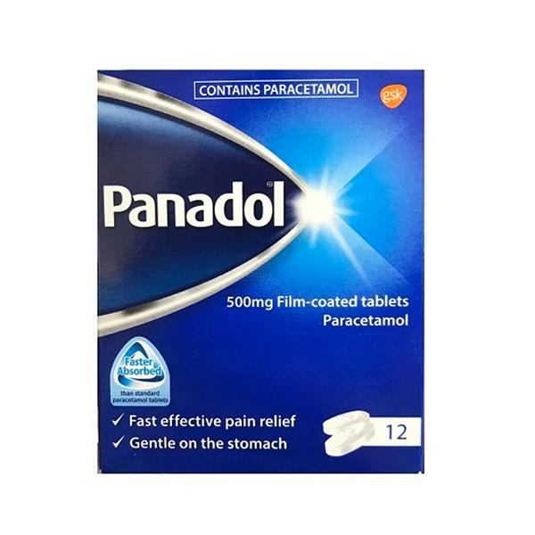 Panadol 500mg Tablets Easy To Swallow Film Coated Tablets - 12s