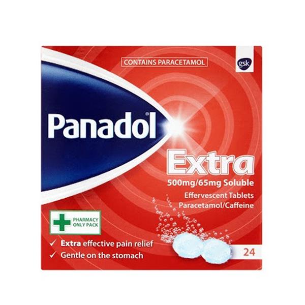 Panadol Extra Soluble Paracetamol Tablets - 24s