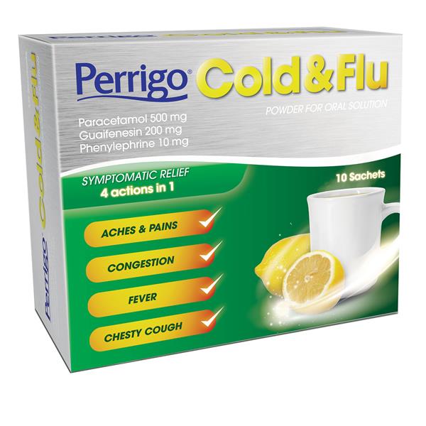 Perrigo Cold & Flu Sachets - 10pk